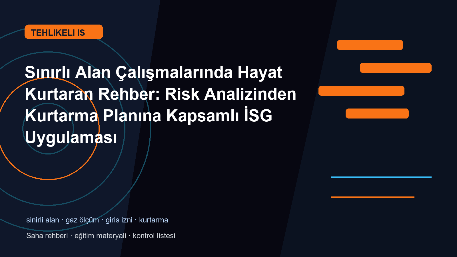 Sınırlı Alan Çalışmalarında Hayat Kurtaran Rehber: Risk Analizinden Kurtarma Planına Kapsamlı İSG Uygulaması